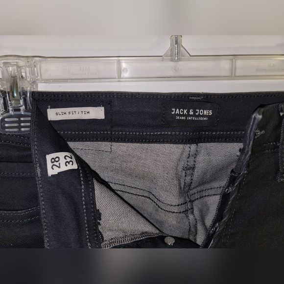 Mens jack and jones black jeans - Picture 4 of 5